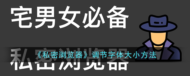 【教程】私密浏览器字体大小调节方法详解