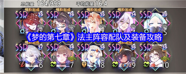 《梦的第七章》法主最佳阵容搭配与装备推荐
