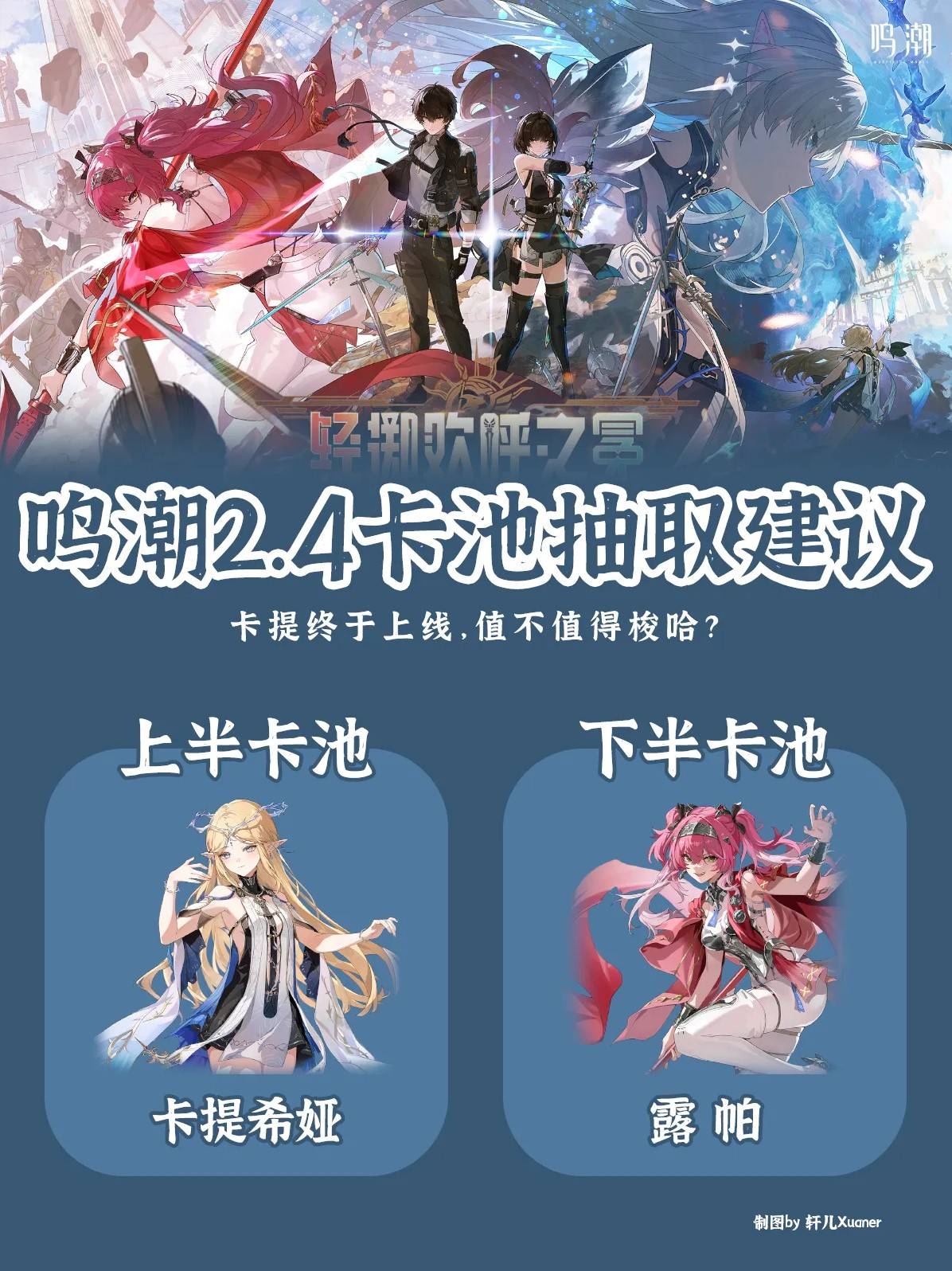 《鸣潮》4.0版本卡池抽取分析：卡提希娅是否值得投资？