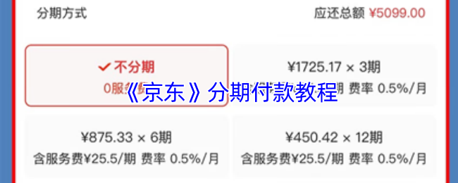 《京东》分期付款详细指南